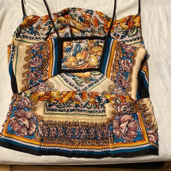 anthropologie printed cowl neck. Size small. New without tag. - Picture 3 of 8